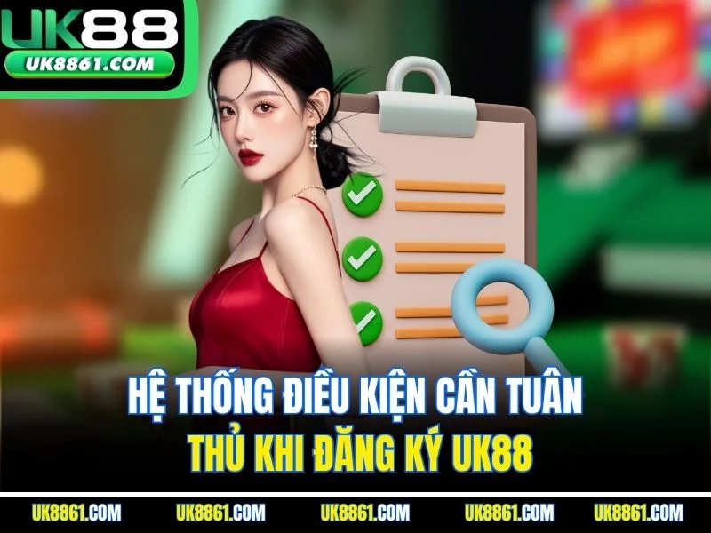Hệ thống điều kiện cần tuân thủ khi đăng ký UK88